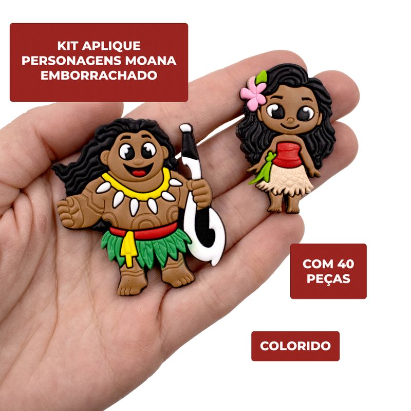 KIT-APLIQUE-PERSONAGENS-MOANA-EMBORRACHADO-COM-40-PECAS---103---COLORIDO