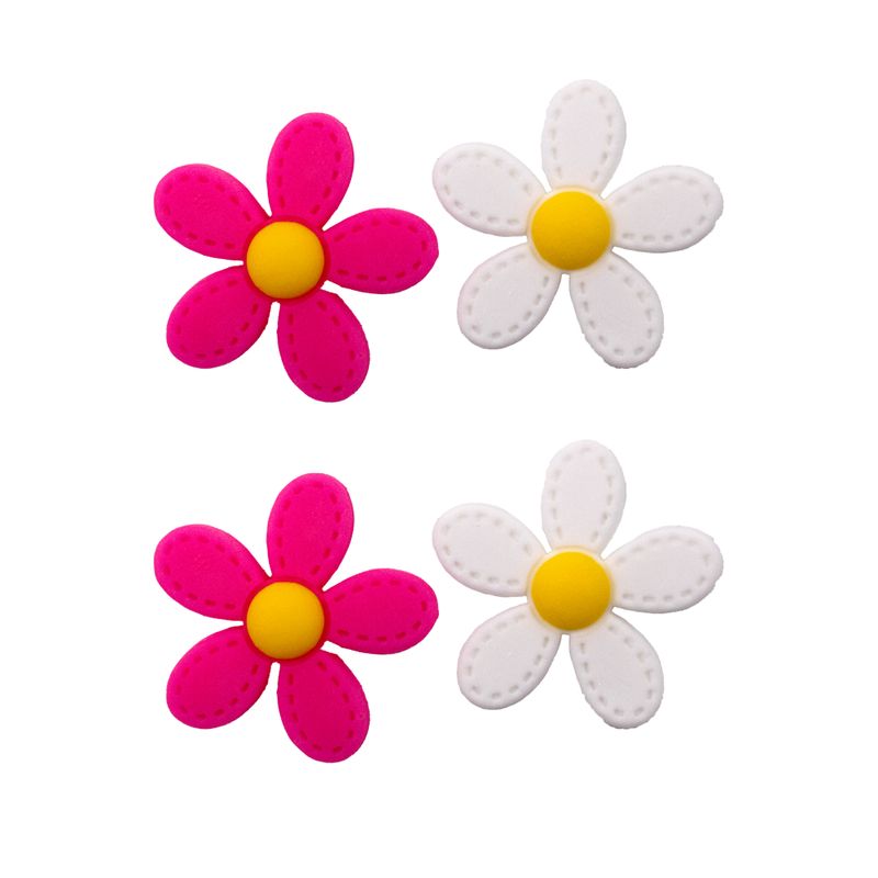 APLIQUE-FLOR-MARGARIDA-25MM-EM-EMBORRACHADO-COM-50-PECAS---269D---PINK-BRANCO