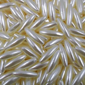 ARROZ PEROLADO LISO PASSANTE 7X20MM EM ABS COM 500GR