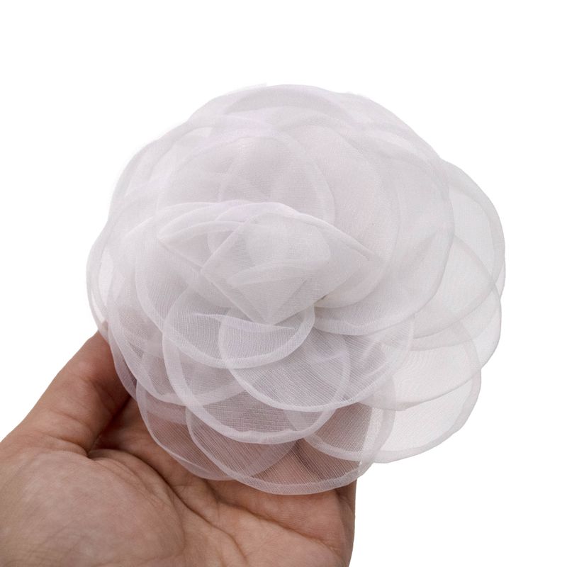 APLIQUE-FLOR-DE-ORGANZA-11CM-COM-12-PECAS---209---BRANCO-209