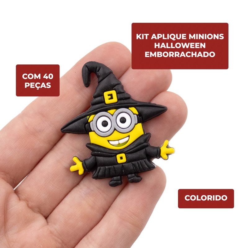 KIT-APLIQUE-MINIONS-HALLOWEEN-EMBORRACHADO-COM-40-PECAS---103---COLORIDO