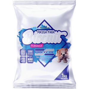 MASSA PARA BISCUIT POLYCOL COM 1KG