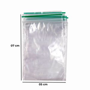 SACO ZIP LOCK HERMÉTICO Nº1 05X07CM COM 100 UNIDADES