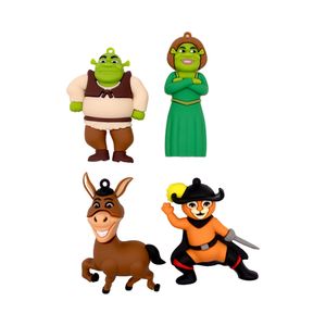 PINGENTES SHREK 75MM EMBORRACHADO COM 12 PEÇAS