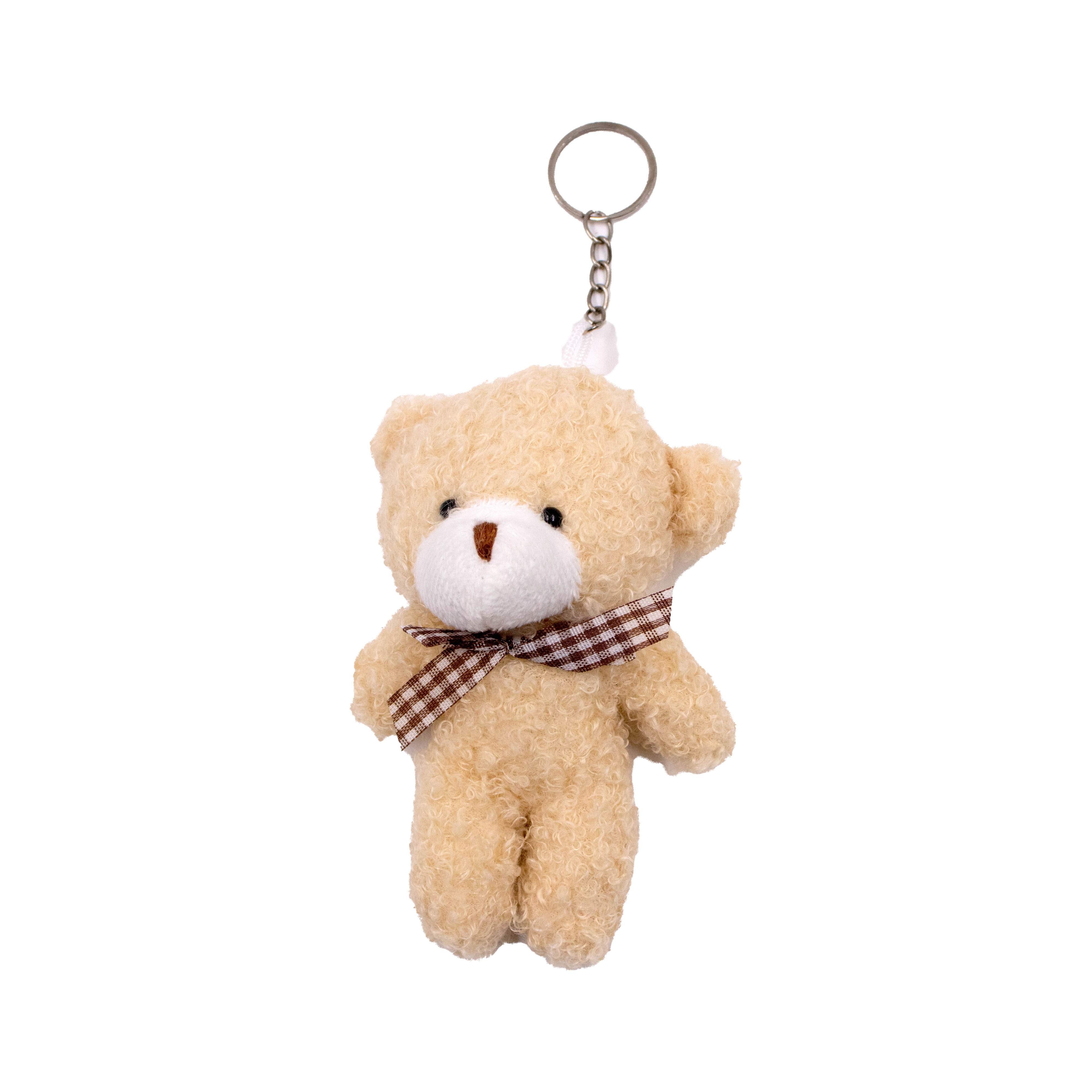 CHAVEIRO-URSO-DE-PELUCIA-FELPUDO-COM-LACO-11CM-COM-20-PECAS---054---MARROM-054