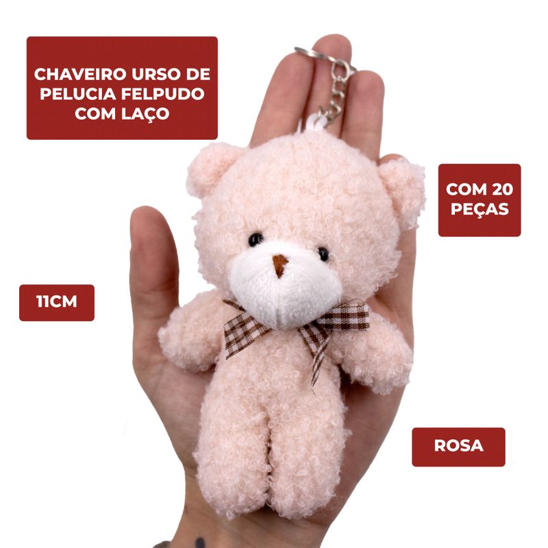 CHAVEIRO-URSO-DE-PELUCIA-FELPUDO-COM-LACO-11CM-COM-20-PECAS---004---ROSA-04