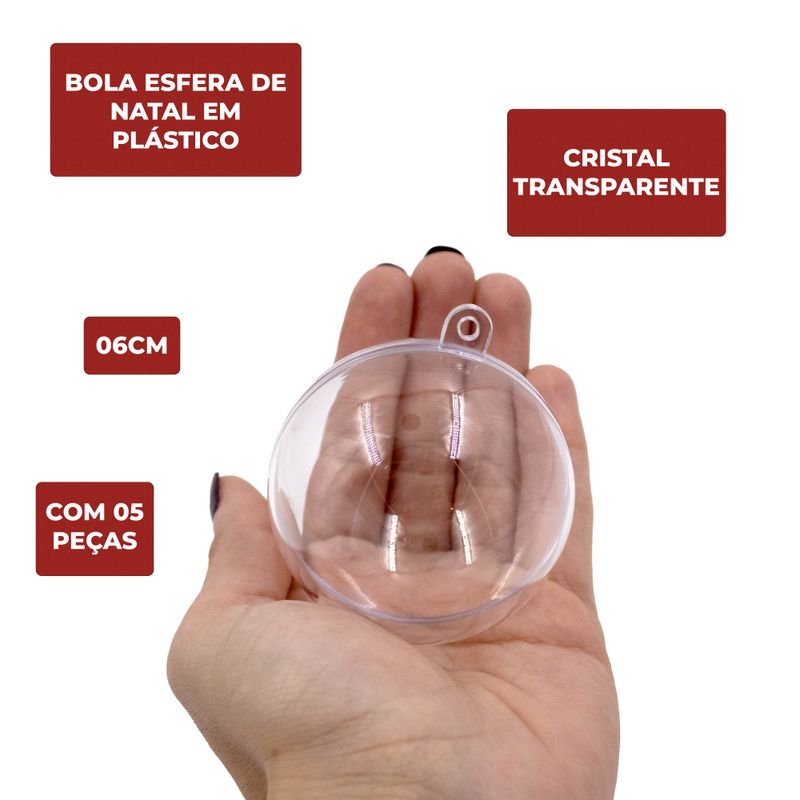 BOLA-ESFERA-DE-NATAL-06CM-EM-PLASTICO-COM-05-PECAS---CRISTAL-TRANSPARENTE