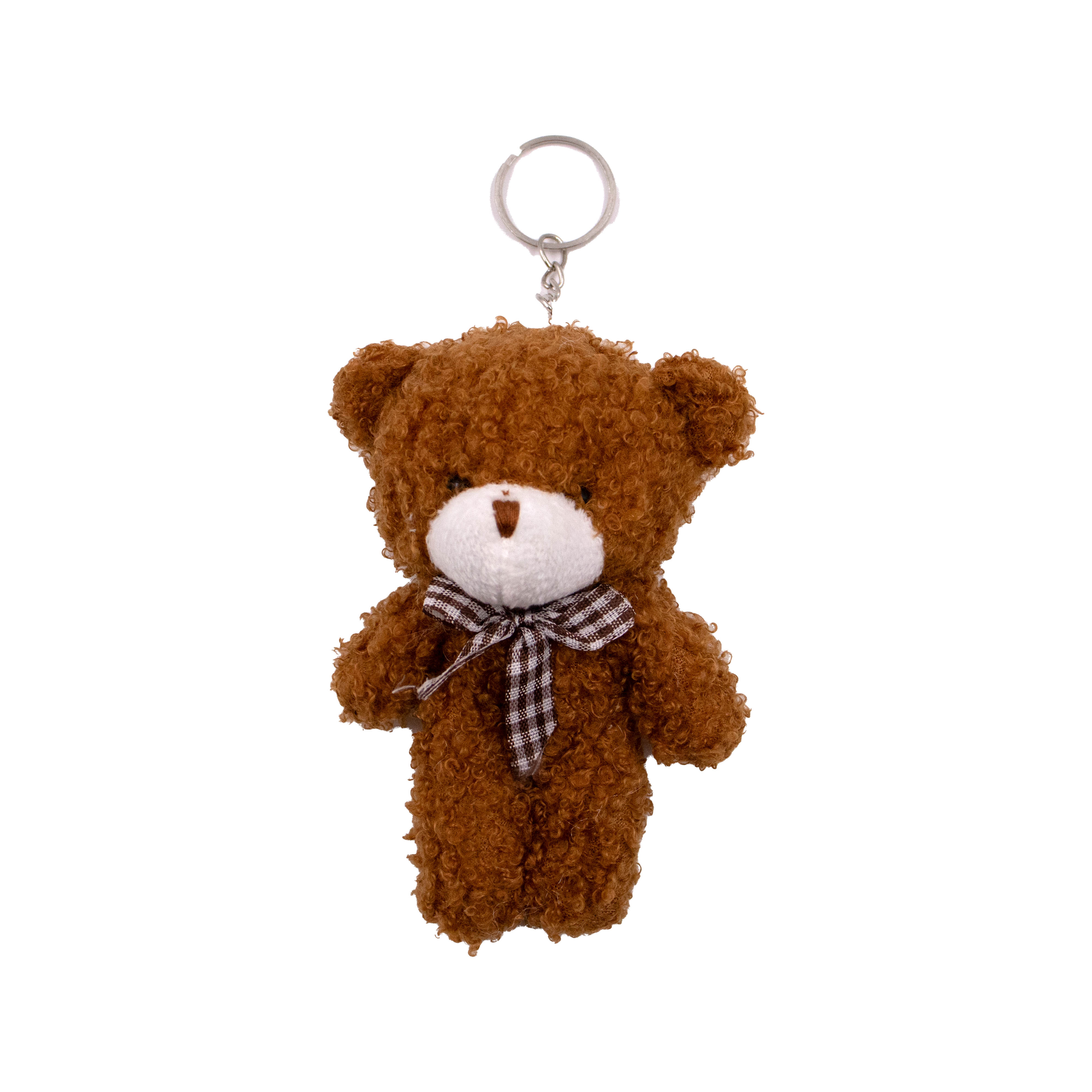 CHAVEIRO-URSO-DE-PELUCIA-FELPUDO-COM-LACO-11CM-COM-20-PECAS---MARROM-ESCURO