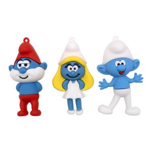 PINGENTES OS SMURFS 70MM EMBORRACHADO COM 12 PEÇAS