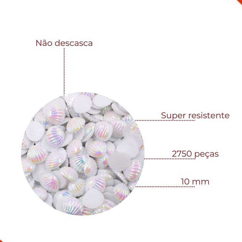 APLIQUE-CONCHA-DO-MAR-10MM-EM-RESINA-COM-200-PECAS---601AB---BRANCO-AB