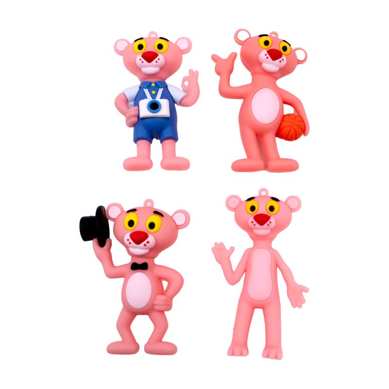 PINGENTE-A-PANTERA-COR-DE-ROSA-75MM-EMBORRACHADO-COM-12-PECAS---103---COLORIDO