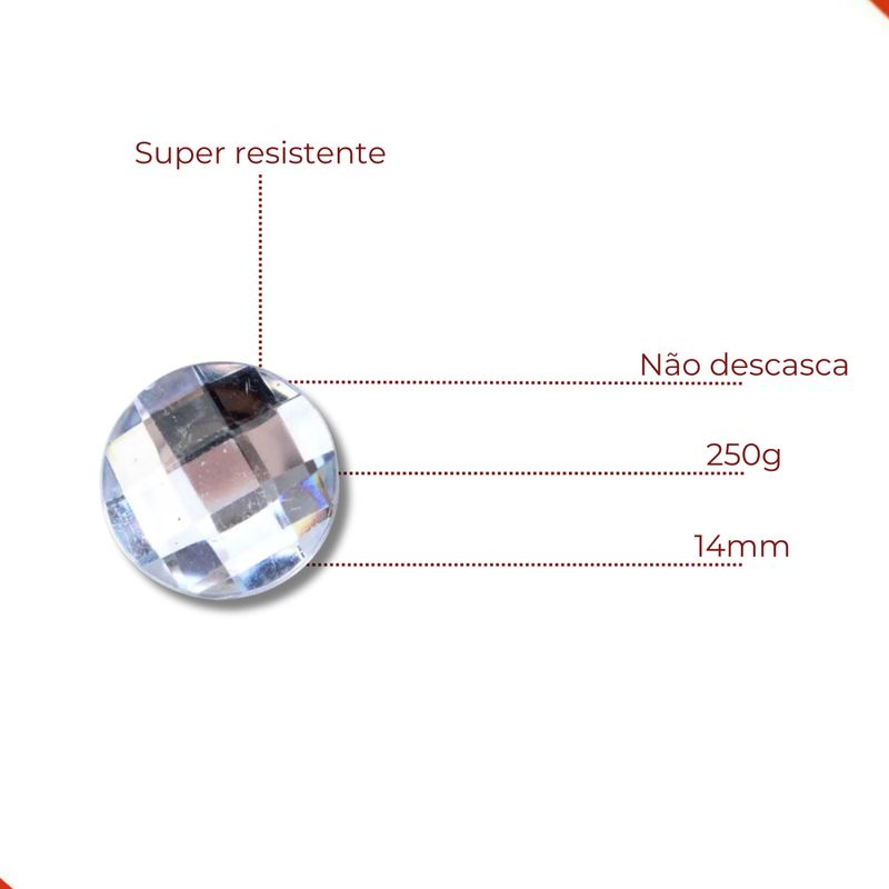 CHATON-PARA-COLAGEM-REDONDO-SEXTAVADO-14MM-EM-ACRILICO-COM-250GR-Q002---TRANSPARENTE