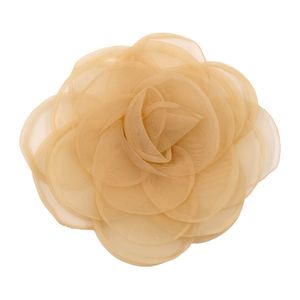 APLIQUE FLOR DE ORGANZA 11CM COM 02 PEÇAS