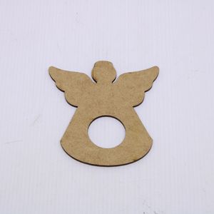 PORTA GUARDANAPO ANJO  9X9.7CM EM MDF COM 12 PEÇAS