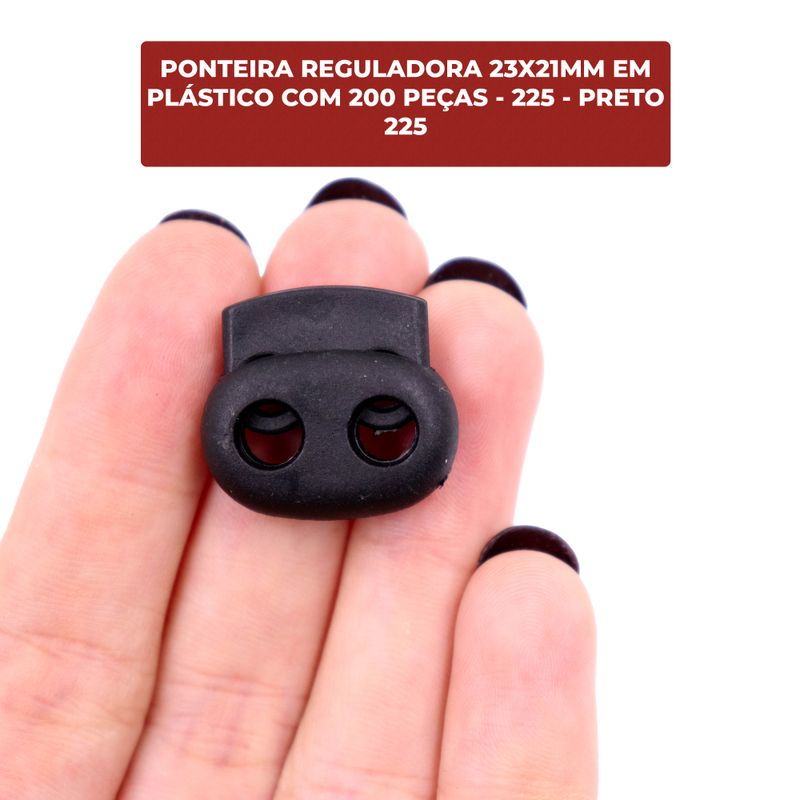 PONTEIRA-REGULADORA-23X21MM-EM-PLASTICO-COM-200-PECAS---225---PRETO-225