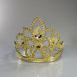 Tiara Coroa Rainha Em Plastico Com 6 Unidades