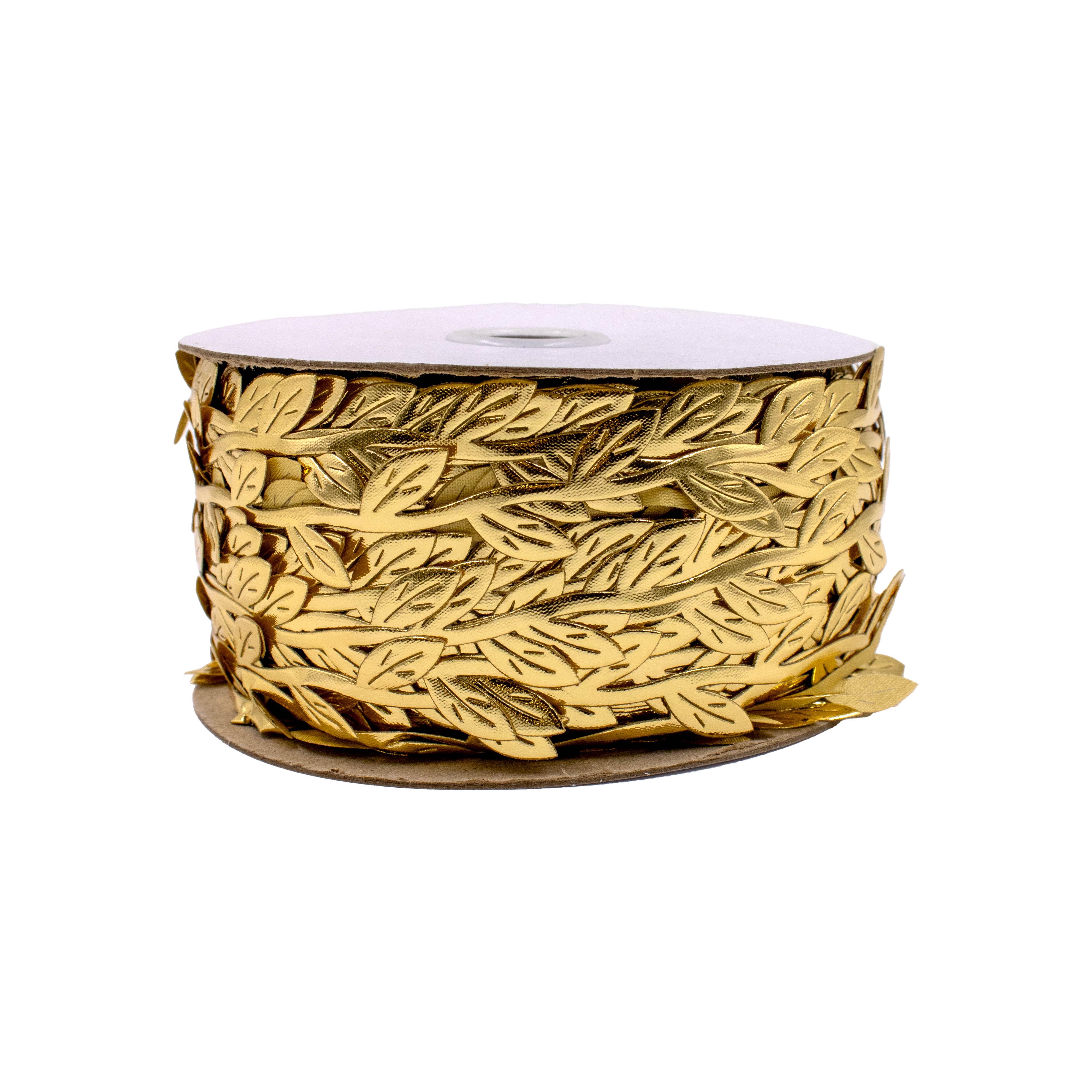 FITA-DECORATIVA-DE-FOLHAS-20MM-EM-POLIESTER-COM-100-METROS---DOURADO