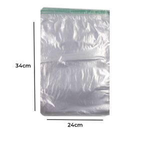 SACO ZIP LOCK HERMÉTICO Nº10 24X34CM COM 50 UNIDADES