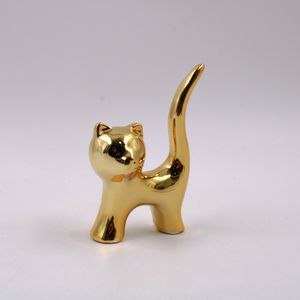 ENFEITE DECORATIVO DE GATINHO 5X8CM EM CERAMICA UNIDADE