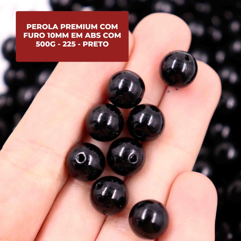 PEROLA-PREMIUM-COM-FURO-10MM-EM-ABS-COM-500G---225---PRETO-225