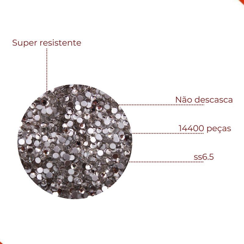 CHATON-PARA-COLAGEM-REDONDO-SS65-EM-CRISTAL-COM-1440-PECAS---101K---CRISTAL-101