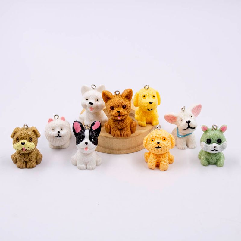 PINGENTE-CACHORROS-30MM-EM-RESINA-COM-20-PECAS---103---COLORIDO