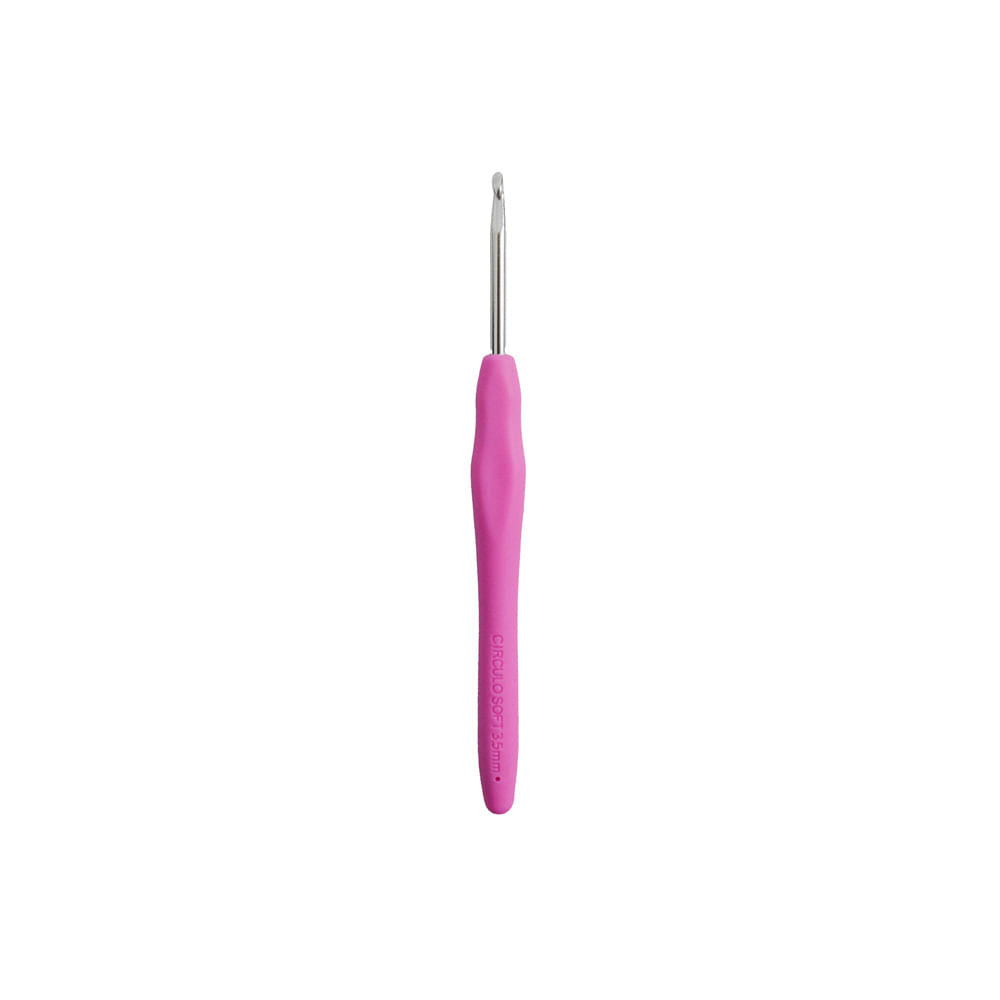 AGULHA DE CROCHÊ SOFT EMBORRACHADA COM 3.5MM CIRCULO