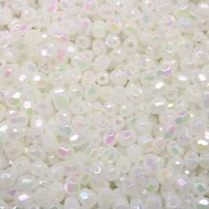 BOLA SEXTAVADA LEITOSA IRISADA PASSANTE 04MM EM ACRILICO COM 50G
