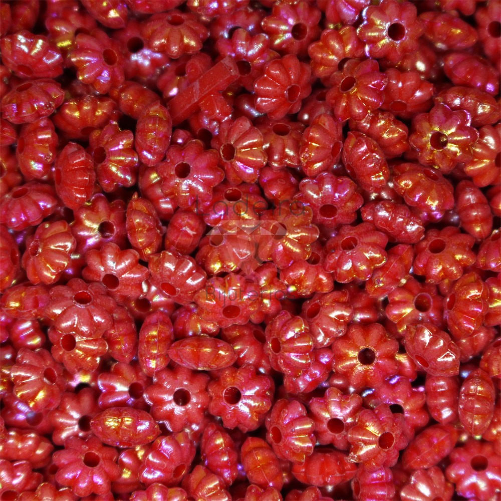 PITANGA LEITOSA IRISADA 3X6MM EM ACRILICO COM 50GR