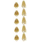 TULIPA-CONE-16X10MM-EM-FERRO-COM-50-PECAS-DOURADO