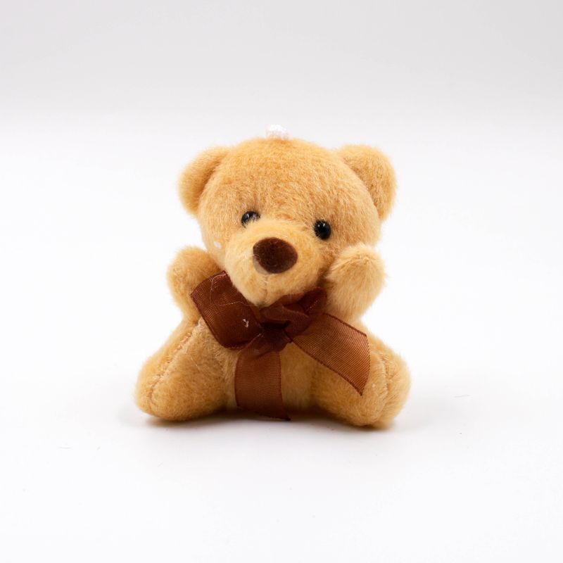 URSO-COM-LACO-DE-PELUCIA-60MM-COM-10-PECAS-243---MARROM-Z43