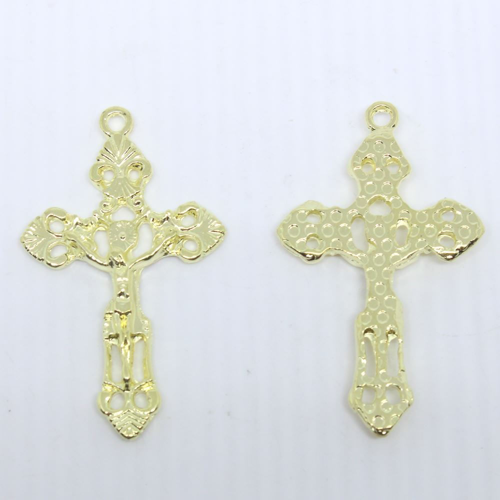 PINGENTE CRUZ 28X48MM EM FUNDIÇAO COM 50GR