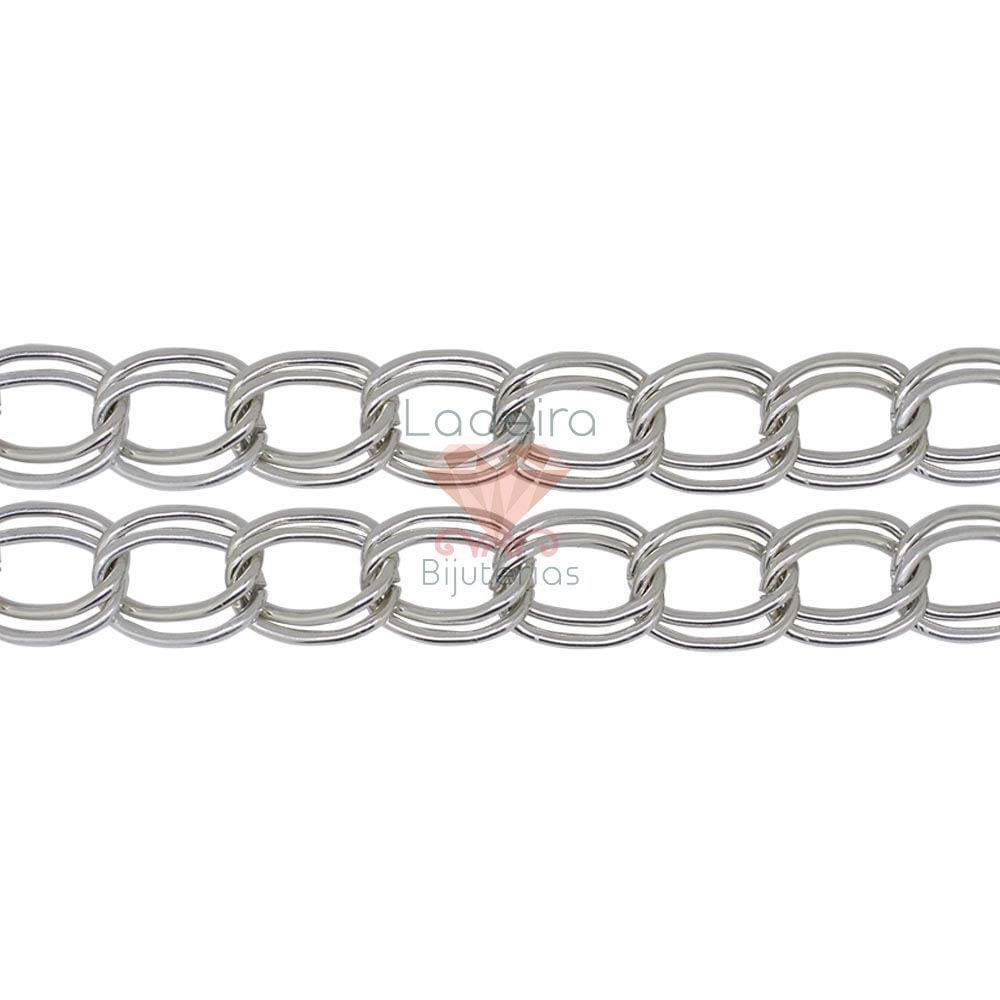 CORRENTE DE ALUMÍNIO CARTIER OVAL ELO DUPLO 24X16MM 10MTS