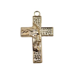 PINGENTE CATAFORETICO CRUZ COM ROSTO DE JESUS 63MM EM ZAMAC COM 02 PEÇAS