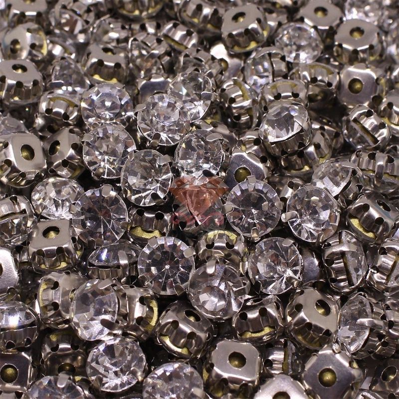 STRASS-DE-COSTURA-C-CAIXINHA-4-GARRAS-SS32-EM-FERRO-COM-28-PECAS-074---NIQUEL-074