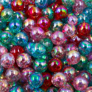 BOLA TRANSLUCIDA COM GLITTER 10MM EM PLASTICO COM 50G