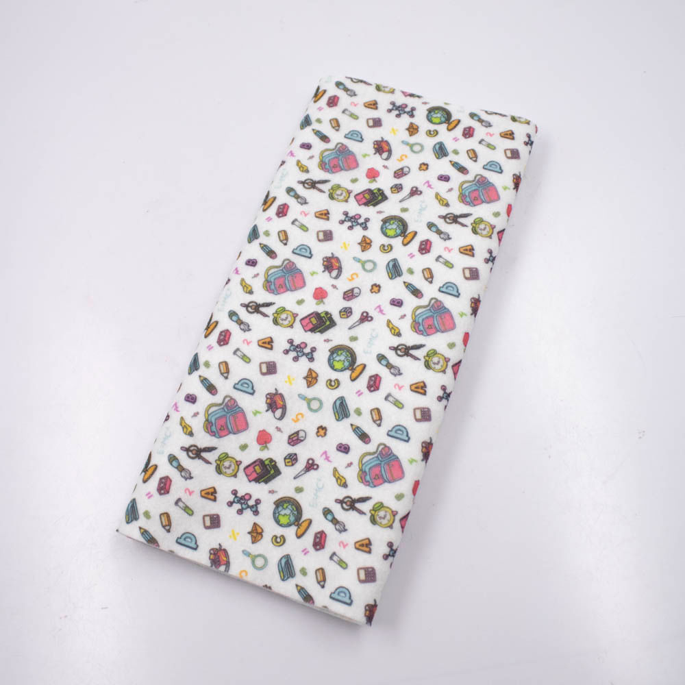 FELTRO ESTAMPADO MATERIAIS ESCOLARES 25X70CM UNIDADE