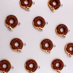 PINGENTE ROSQUINHA 20MM EM RESINA COM 10 PEÇAS