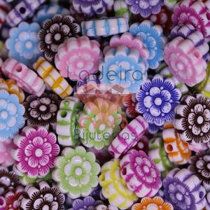 ENTREMEIO FLOR COLORIDA EM ACRILICO 12X5MM 500G