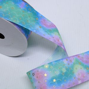 FITA ESTAMPADA COLORIDA 40MM EM POLIESTER COM 2 METROS
