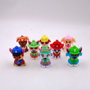 PINGENTE PATRULHA CANINA 59MM EMBORRACHADO COM 08 PEÇAS