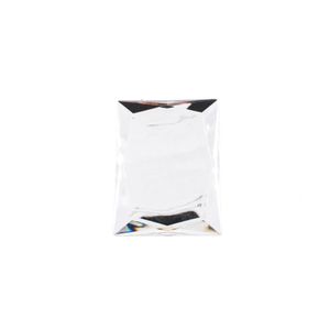 CHATON PARA COLAGEM RETANGULAR ESPELHADO 60X80MM EM ACRILICO COM 02 PEÇAS