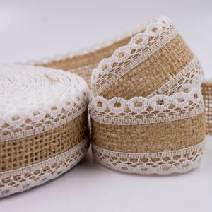 FITA DE JUTA COM RENDA 40MM COM 01 METRO