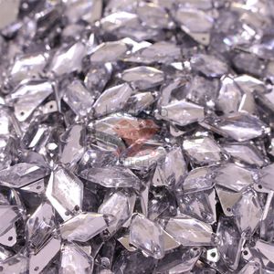 CHATON PARA COSTURA LOSANGO 11X18MM EM ACRILICO COM 250GR
