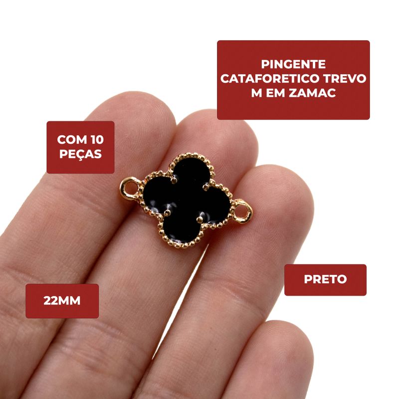 PINGENTE-CATAFORETICO-TREVO-M-22MM-EM-ZAMAC-COM-10-PECAS---225---PRETO-225