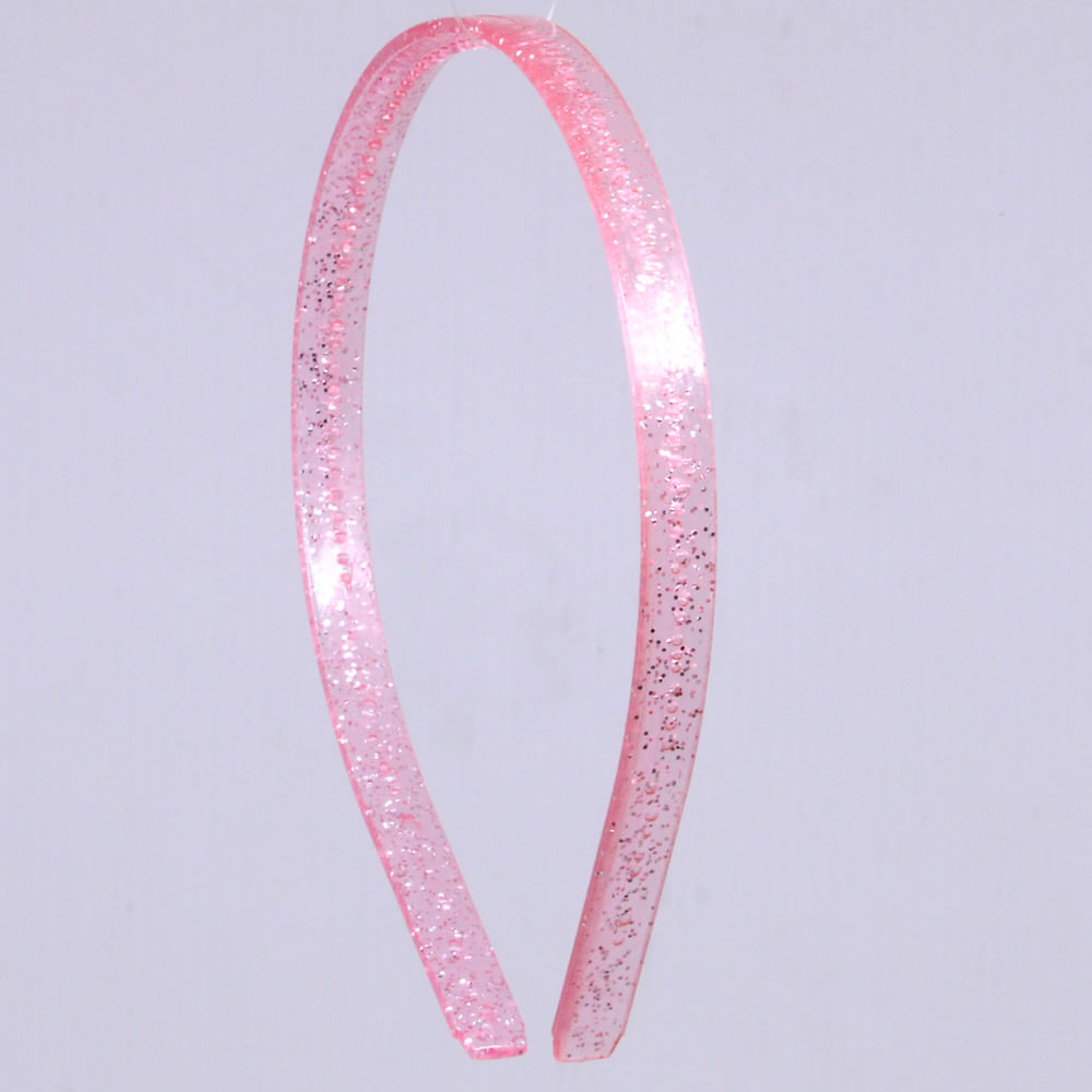 TIARA GLITTER COM DENTE 10MM EM PLASTICO COM 02 UNIDADES (NC)