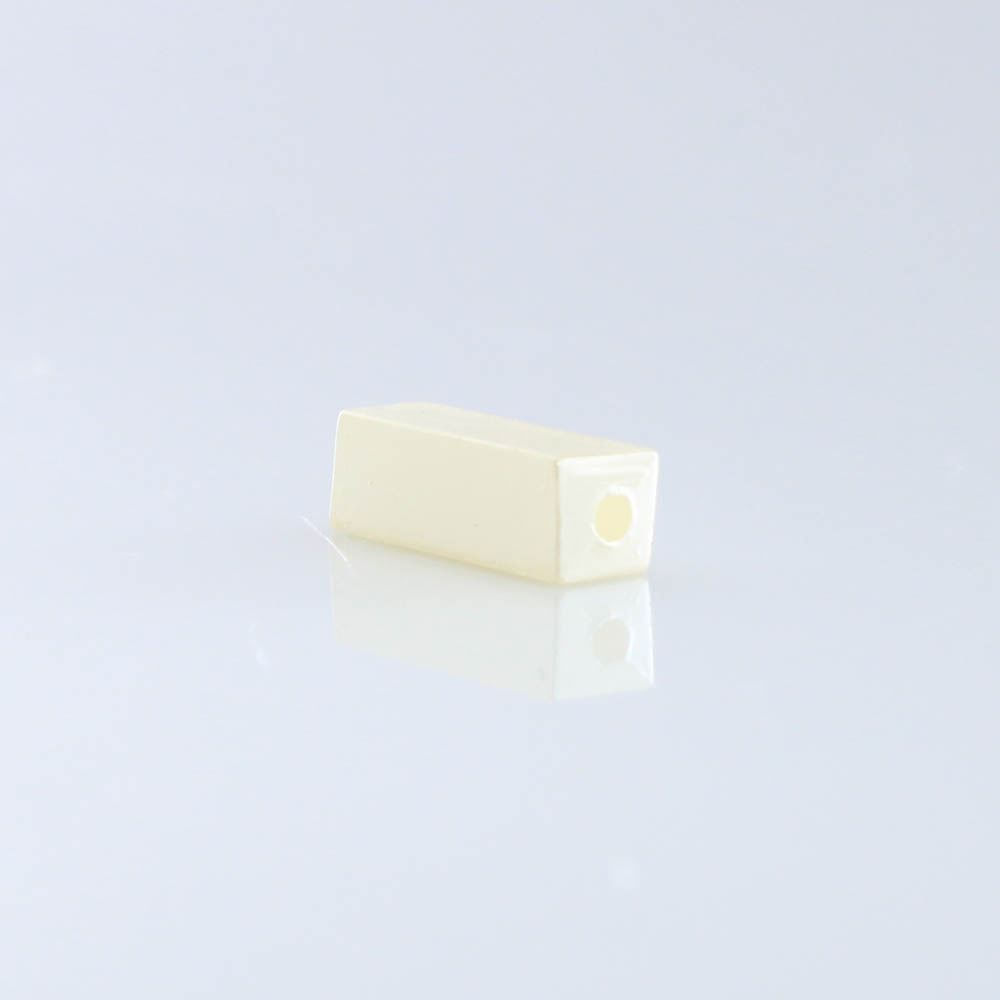 Retangulo De Perola Passante 4X12mm Em Abs Com 50Gr