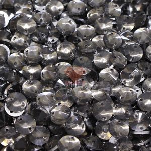 CHATON PARA COSTURA REDONDO SPIKE 08MM EM ACRILICO COM 50GR