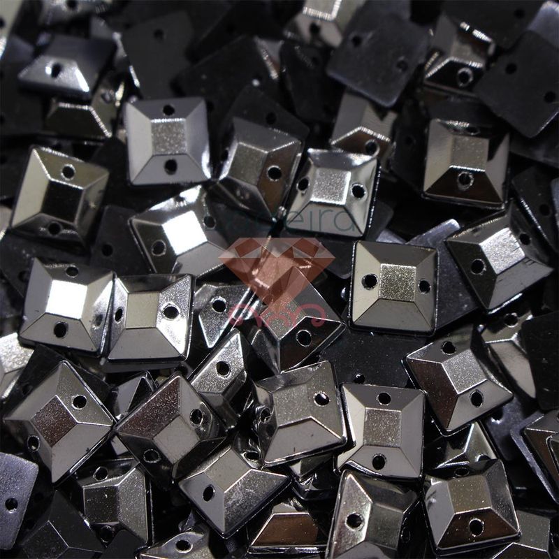 CHATON-PARA-COSTURA-QUADRADO-8X8MM-EM-ACRILICO-COM-500-PECAS---036B---METAL-GUN-036