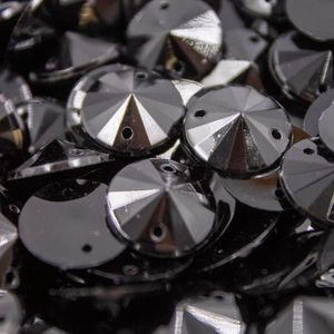 CHATON PARA COSTURA REDONDO SPIKE 14MM EM ACRILICO COM 50GR